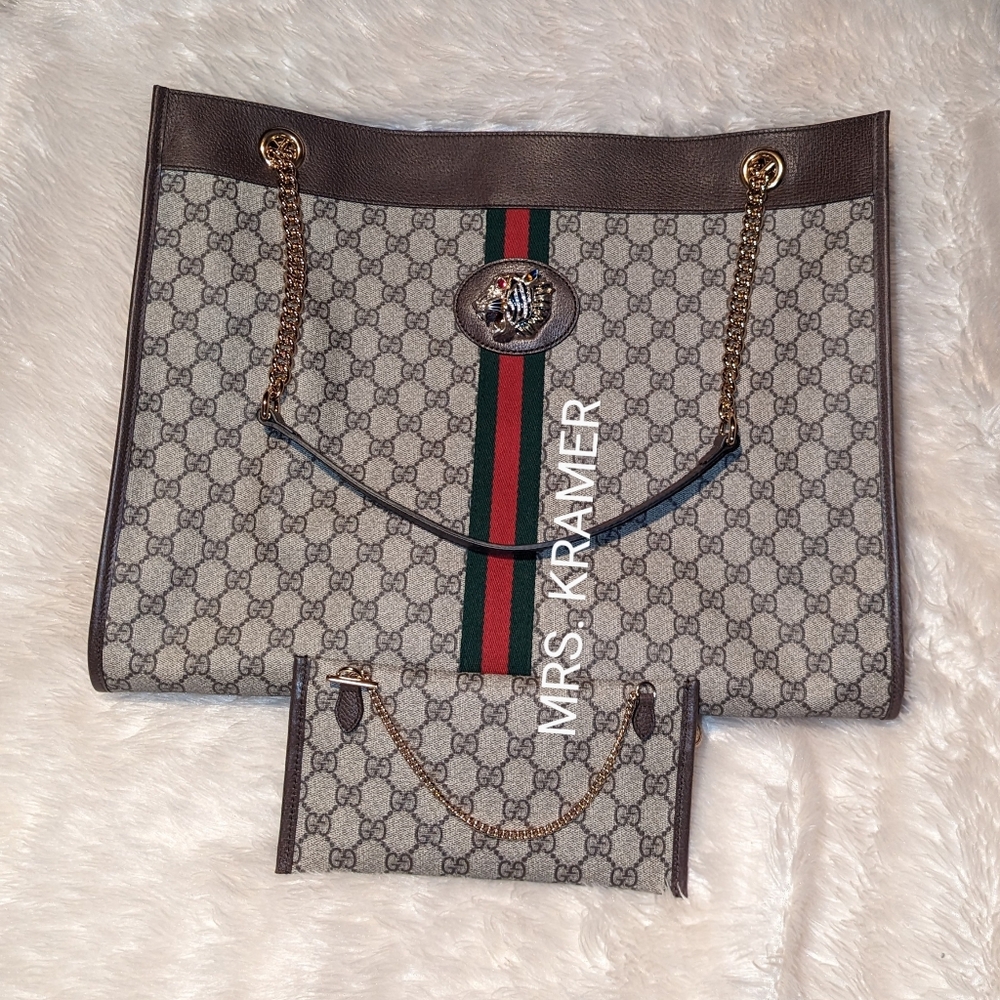 SOLD 🔴 Gucci Rajah Chain Tote GG Large